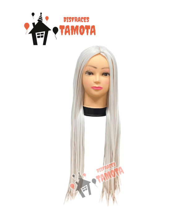 PELUCA BLANCA _ LARGA LISA🧝‍♀️🧝‍♂️(VENTA)