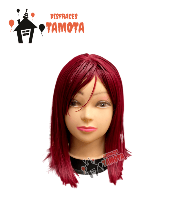 PELUCA MELENA ROJO GUINDA 💁‍♀️👩‍🦰 (ARRIENDO)
