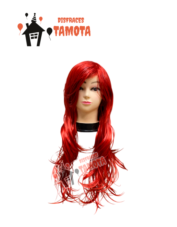 PELUCA ROJA CON CHASQUILLA LADO 💁‍♀️👩‍🦰 (VENTA)