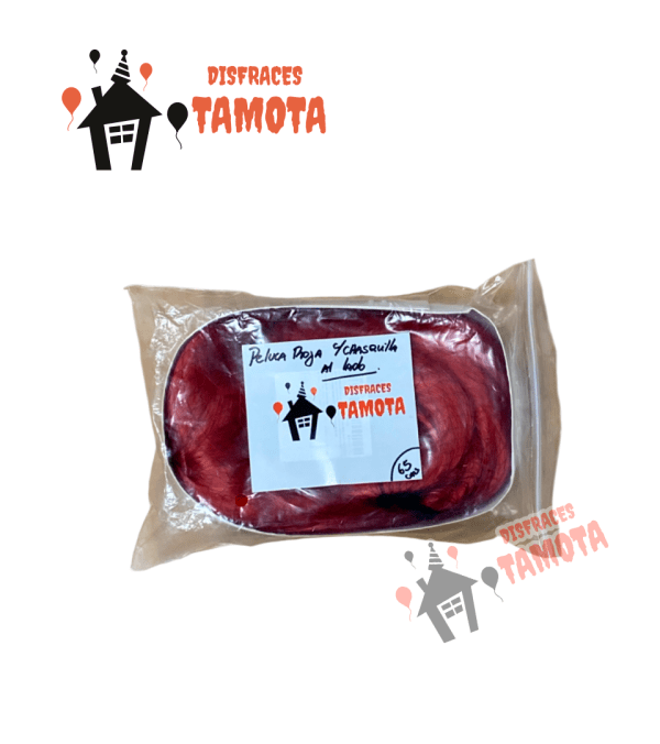 PELUCA ROJA CON CHASQUILLA LADO 💁‍♀️👩‍🦰 (VENTA) - Imagen 5