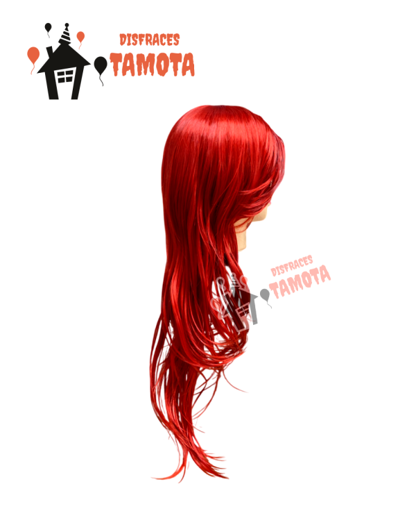 PELUCA ROJA CON CHASQUILLA LADO 💁‍♀️👩‍🦰 (VENTA) - Imagen 2