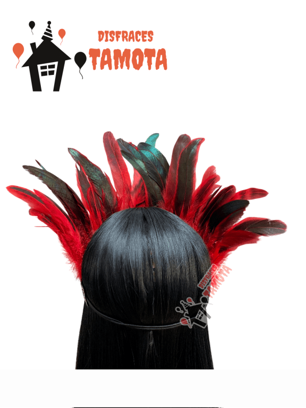 💰VENTA_  CORONA DE PLUMAS ROJO 🪶🪶 - Imagen 5