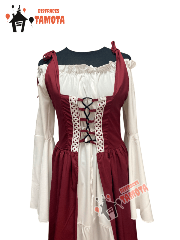 ÉPOCA MEDIEVAL _ VESTIDO BURDEO 👒(ARRIENDO) - Imagen 6